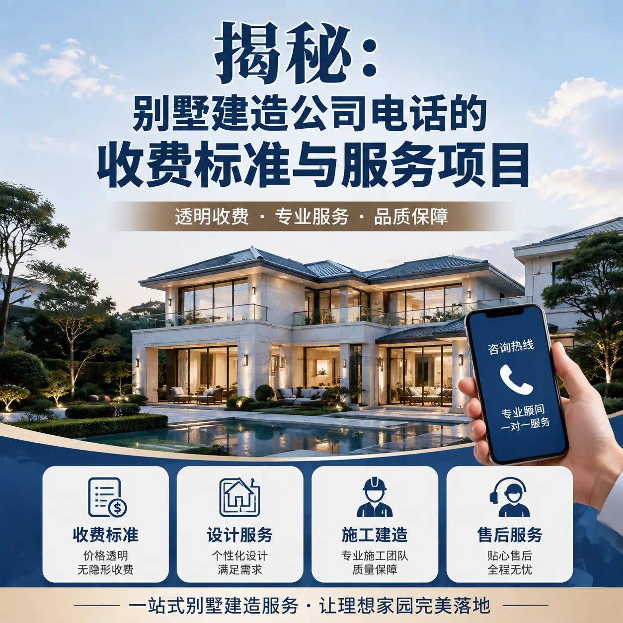 揭秘：红花岗别墅建造公司电话的收费标准与服务项目