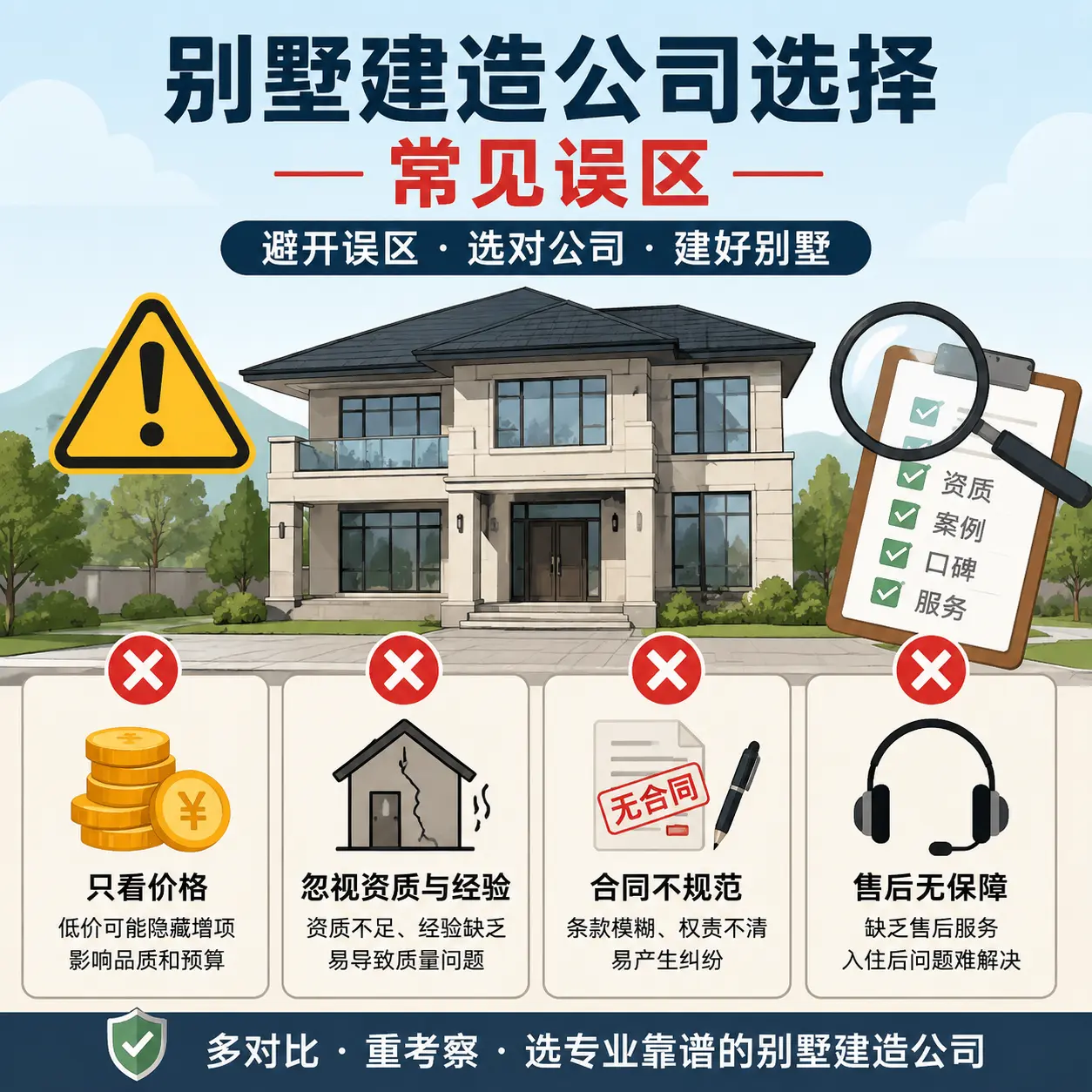 红花岗 别墅建造公司推荐：了解市场行情与服务内容
