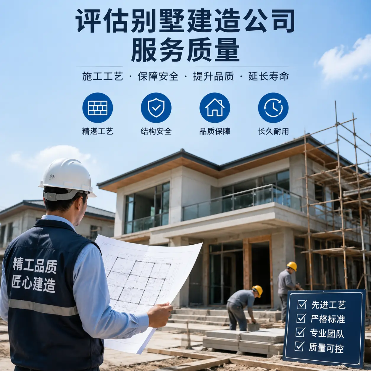 如何评估 红花岗 别墅建造公司的服务质量？