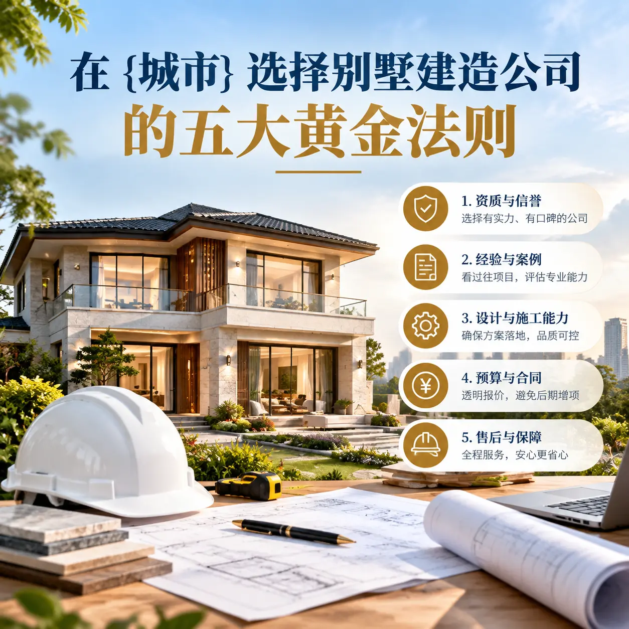 在 红花岗 选择别墅建造公司的五大黄金法则