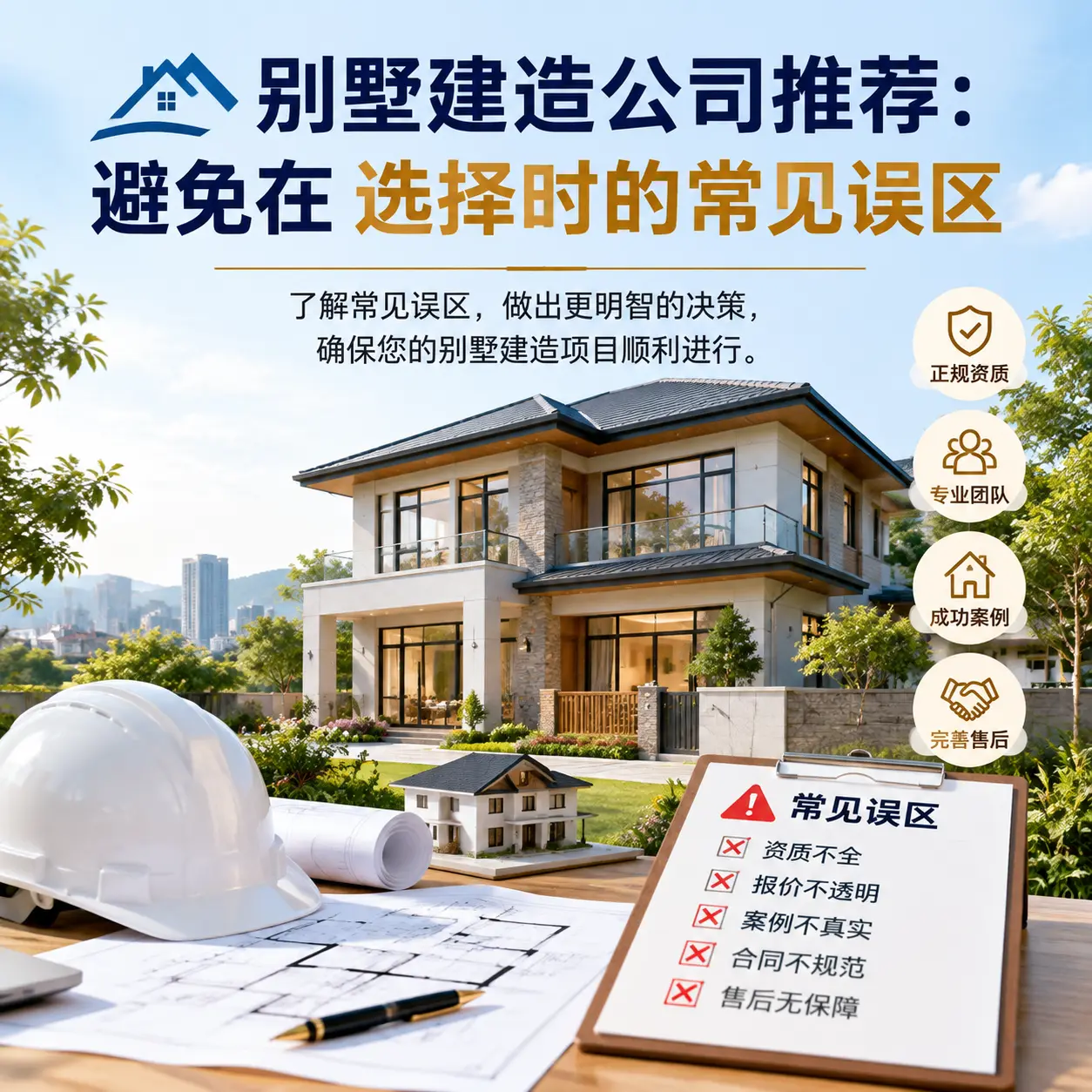 别墅建造公司推荐:避免在 红花岗 选择时的常见误区