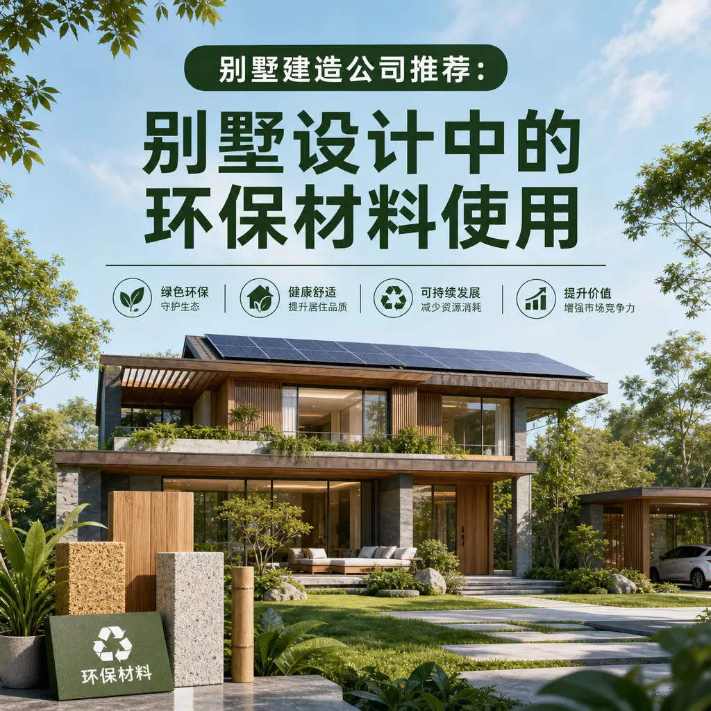 别墅建造公司推荐： 红花岗 别墅设计中的环保材料使用