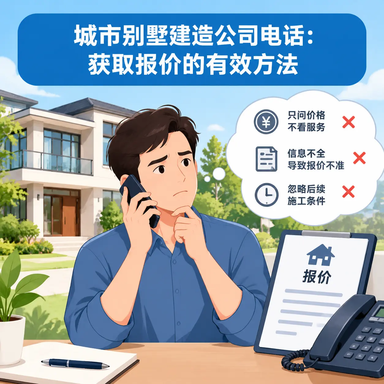 红花岗别墅建造公司电话：获取报价的有效方法