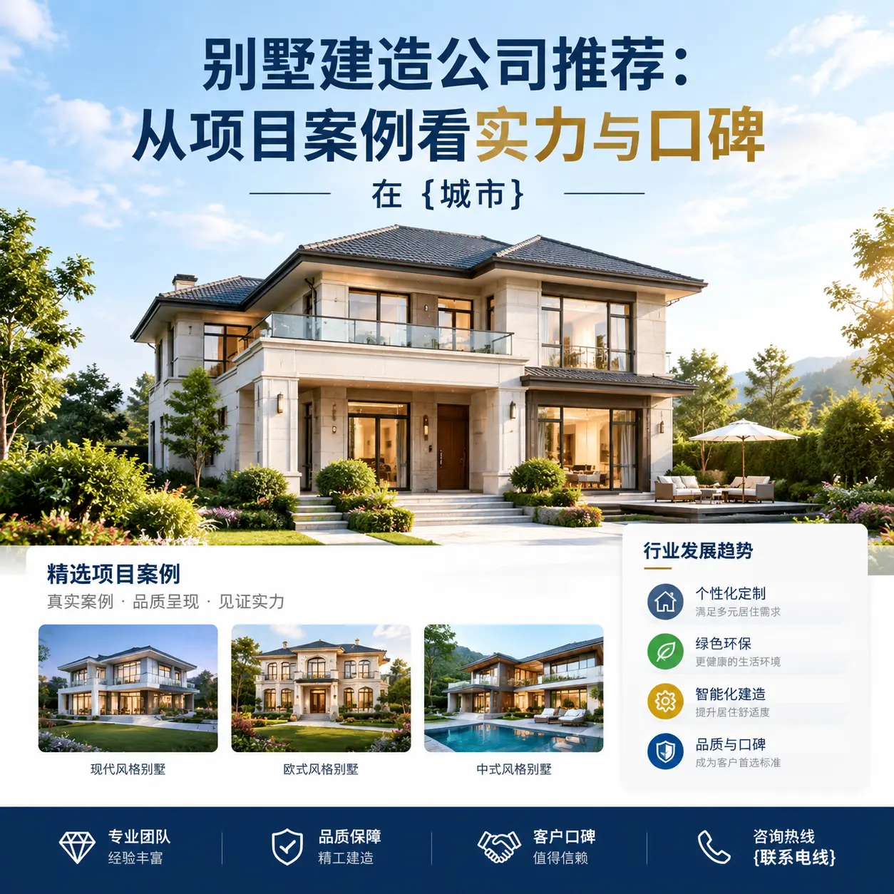 别墅建造公司推荐:从项目案例看实力与口碑在 红花岗